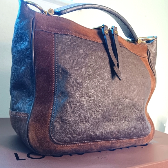 Louis Vuitton Audacieuse Empreinte Brown Leather and Suede Bag PM  Shoulder Bag - Picture 6 of 17